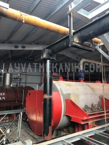 Tarsus Abalıoğlu Yem Fabrikası Akışkan Yataklı Buhar Kazanı Kondens ve Buhar Hatları Boru Mekanik Montajı